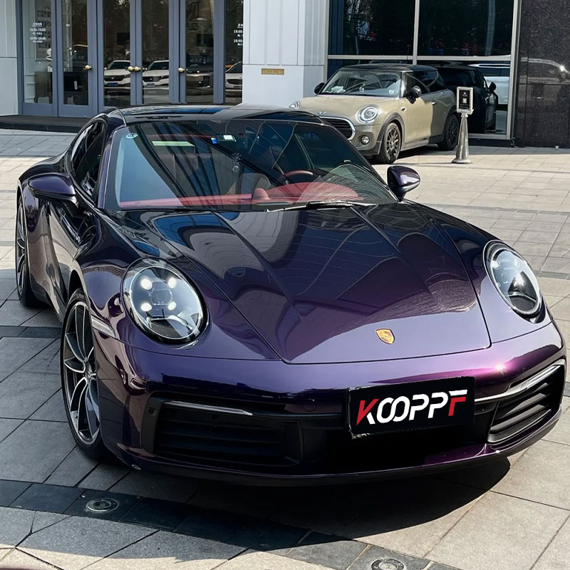 Película protectora de pintura de color súper púrpura de TPU 