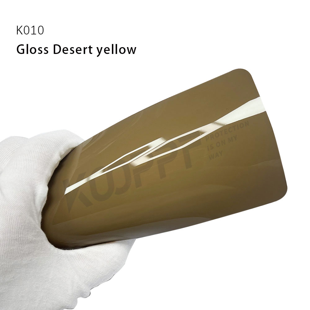 Envolturas para vehículos de película de protección de pintura autocurativa PPF de color TPU amarillo desierto brillante