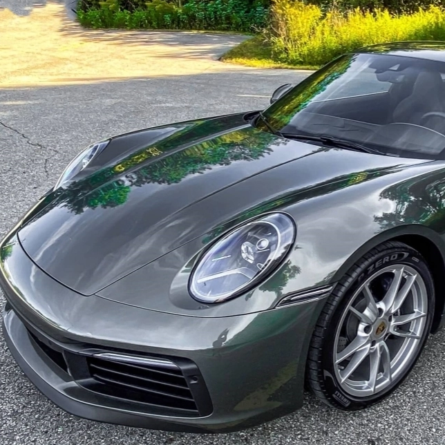 Porsche Aventurine Green TPU Color Car Pinte Película
