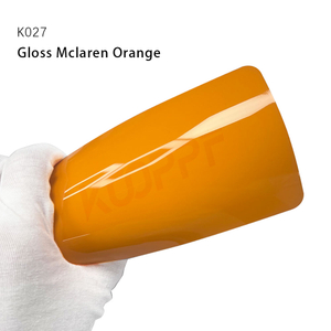 CAR CUERPO CUBIERTO Envoltura Gloss McLaren Orange TPU Color Protección de pintura Aplicación seca y aplicación húmeda 