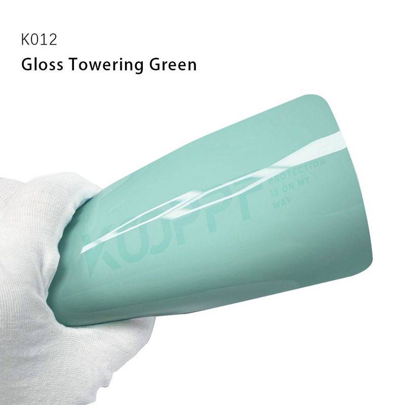Gloss Plowing Green TPU Vehicle Wrap Colors PPF Protección de pintura Usada Film de autos