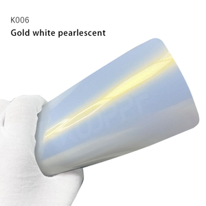 Gold White White Pearlescent TPU Color Car Pinte Película de protección
